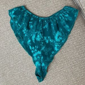 Vintage High-cut High-waist Green Lingerie Bottoms 💚